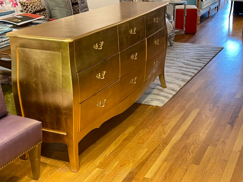 BAROQUE GOLD 9 DRAWER DRESSER IN STOCK CLEARANCE