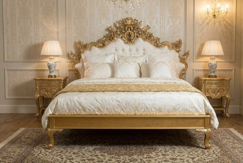 Versailles Headboard in Gold Leaf