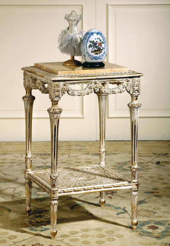 (B) Louis XVI Square Side Table