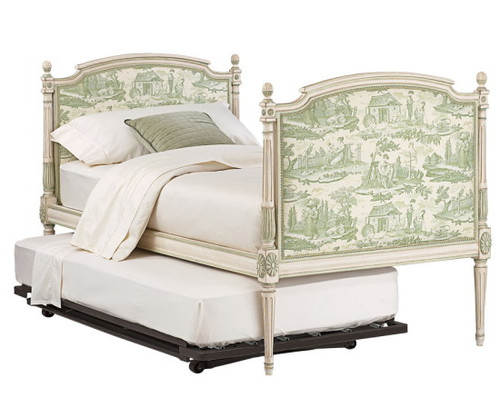 Daybed & Trundle Bed green and white accents