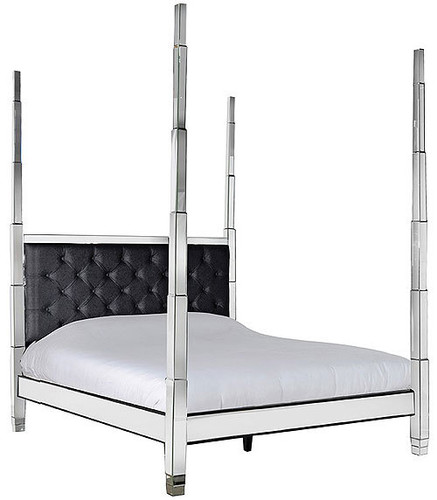 Four Poster Bed, Mirrored style
