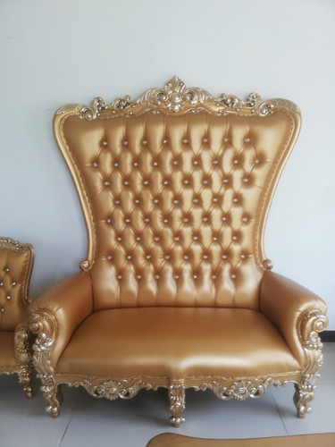 French Shabby Chic Sofa, Foret Lime Effect 8 leg sofa