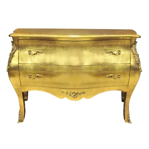  Baroque Chest of Drawers, Louis XV Gold Leaf 2 Drawers