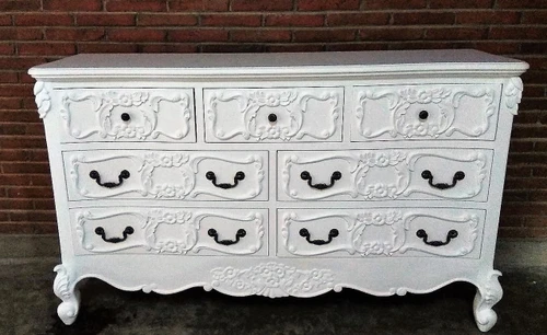Rococo Chest of Drawers, Chateau White