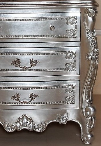 Hermes Rococo Silver Leaf Chest