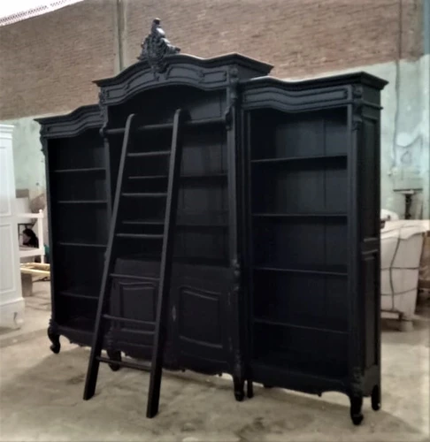 Black Bookcase Side View