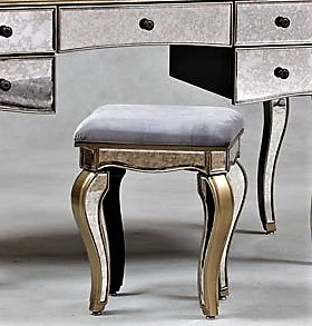 Mirror Stool, Antique Venetian Style