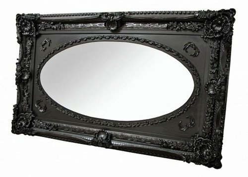 BLACK WALL MIRROR
