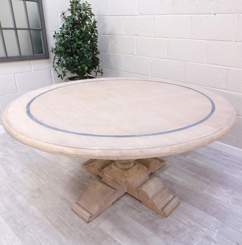 Grande Chateau Round Dining Table, Light