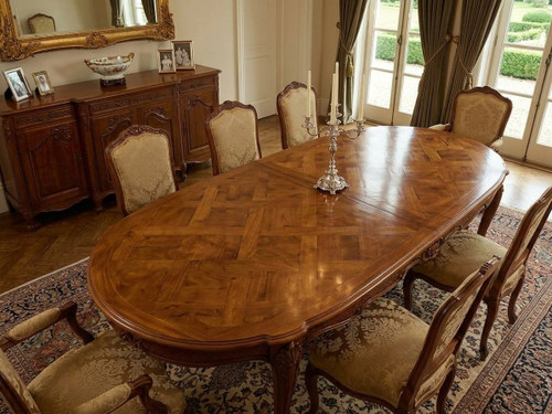 Palais de la Cité Louis XV Oval Dining Table