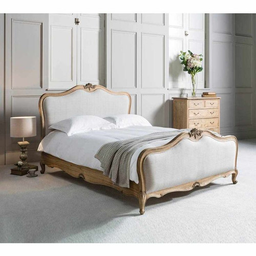French Weathered Upholstered Bedroom set