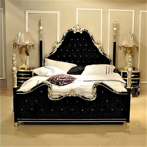 Aurore Baroque Upholstered Bed