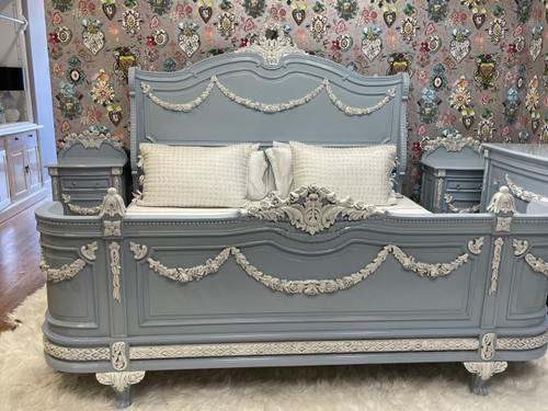 Chateau De Versailles Roses Bedroom Set, 3 Pieces