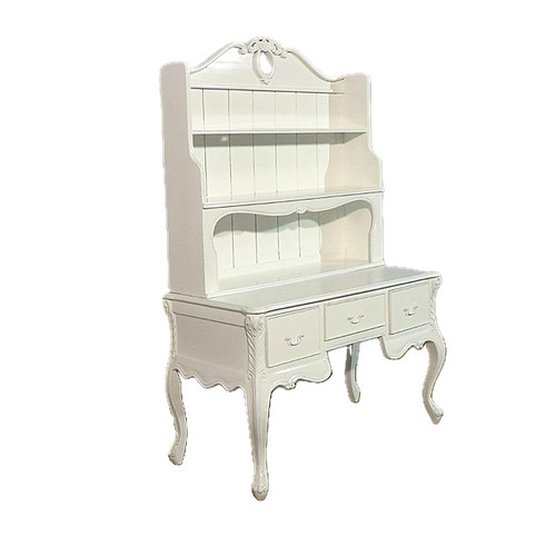 French Provincial Desk with Bookcase
