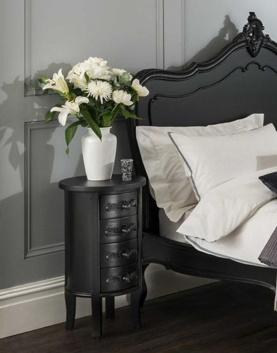 MARGUERITE BEDROOM SET, BLACK
