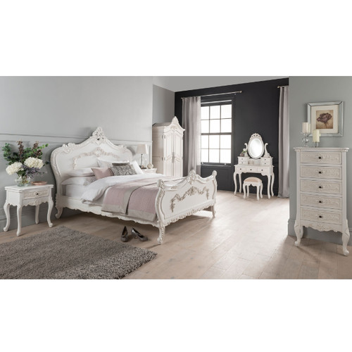 HENRIETTE BEDROOM SET II, ANTIQUE WHITE
