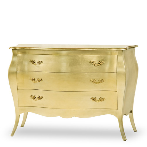 Baroque Gold Chest of Drawers Light Gole