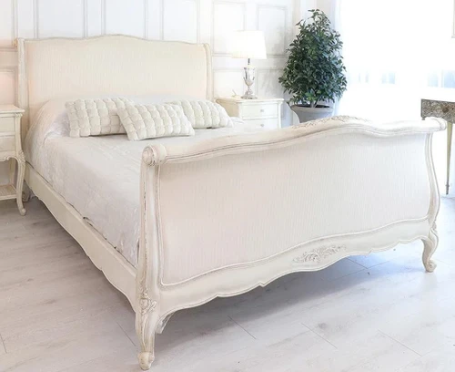 Provence Louis XV Style Upholstered Bed