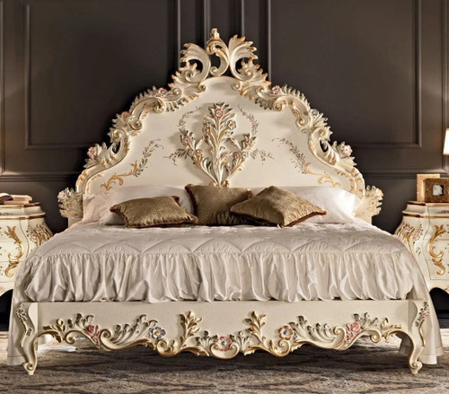 DAPHNE CLAIR FRENCH BED WITH LOW FOOTBOARD