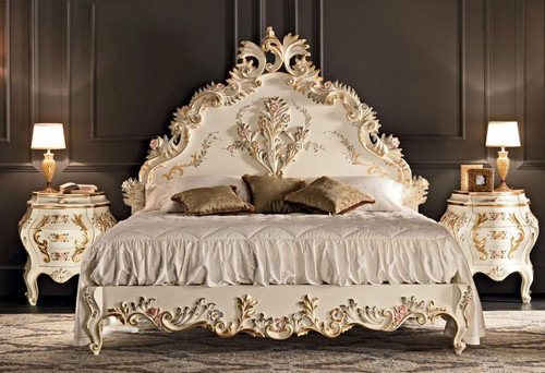 DAPHNE CLAIR FRENCH BED WITH LOW FOOTBOARD
