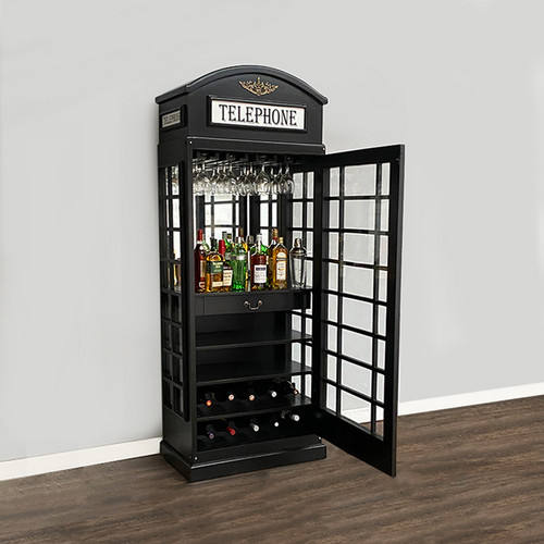 BRITISH TELEPHONE BOOTH DRINKS CABINET