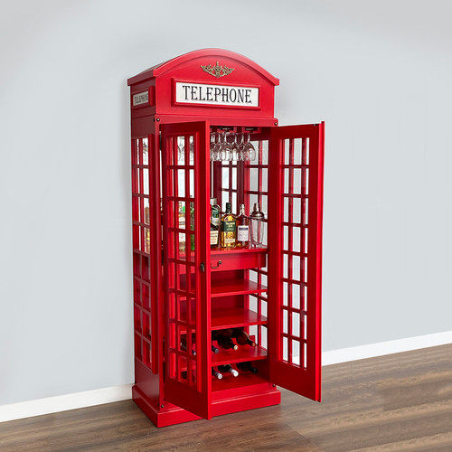 BRITISH TELEPHONE BOOTH DRINKS CABINET