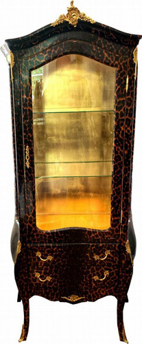 Leopard Baroque Display Cabinet