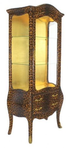 Leopard Display Cabinet, Baroque Style