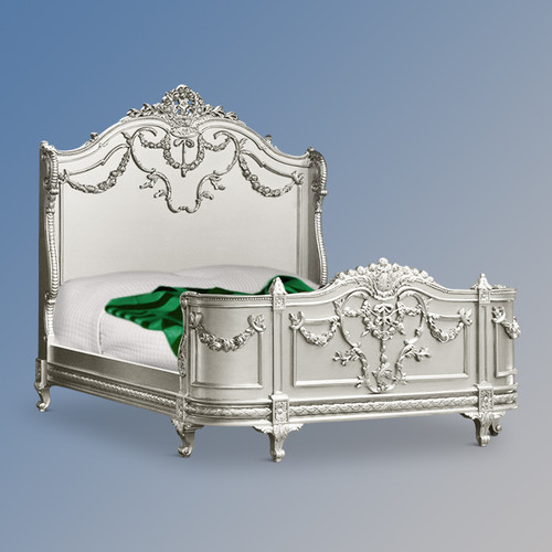 CHATEAU DE VERSAILLES BED, SILVER