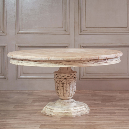 GABRIEL RECLAIMED 57 INCH ROUND DINING TABLE