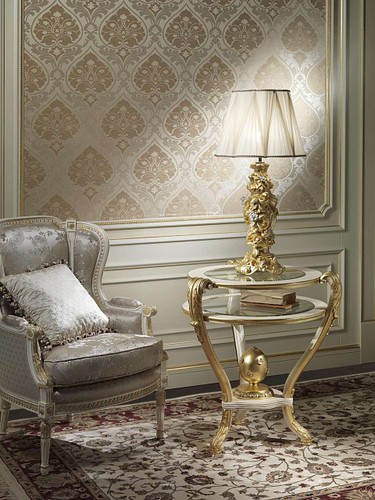 Gold Leaf finish with silver details
