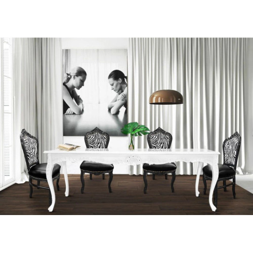 MARSEILLE BAROQUE DINING SET WHITE