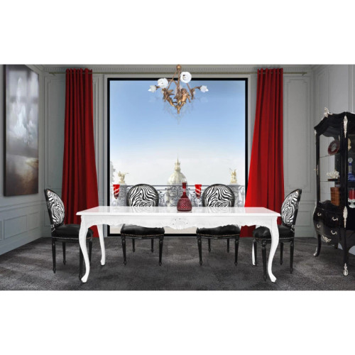 MARSEILLE BAROQUE DINING SET WHITE II