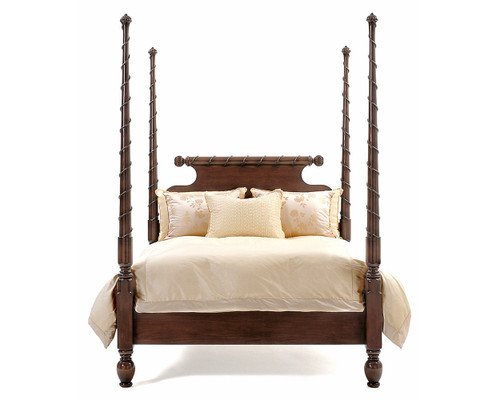 BORDEAUX WOODEN FOUR POST PLATFORM BED