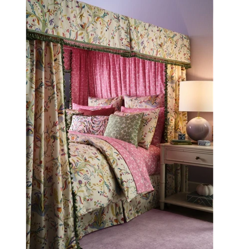 Enchanted Meadow Custom Bed Canopy Treatment