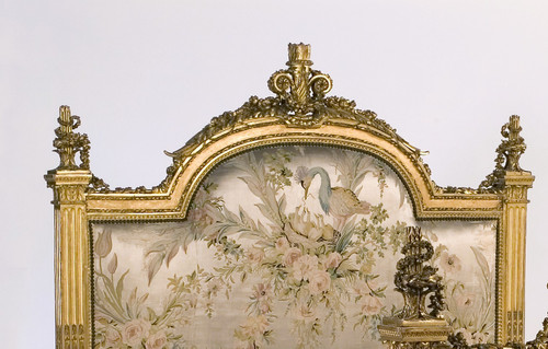 DAPHNE CLAIR VINTAGE LOUIS XVI ANTIQUE GOLD BED