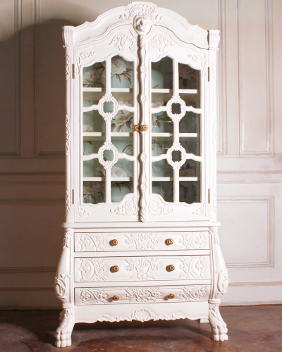 VALENCE CHINA DISPLAY CABINET WITH GLASS DOORS