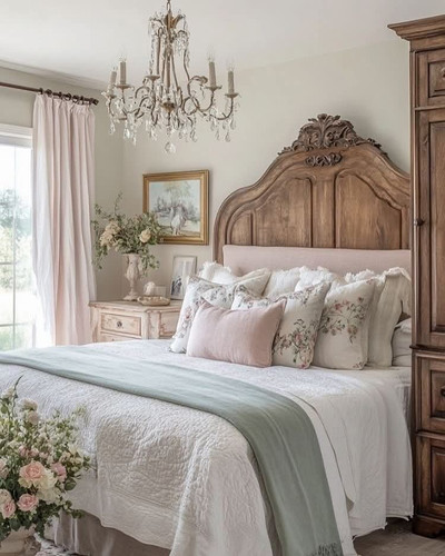 CHLOE RECLAIMED CARVED HEADBOARD