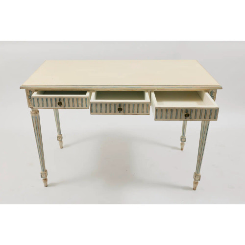 Louis XVI Desk Cream And Baby Blue