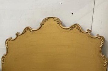 LYON BAROQUE STYLE BED, ANTIQUE GOLD