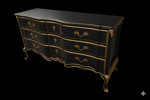 3 DRAWER FRENCH STYLE DRESSER