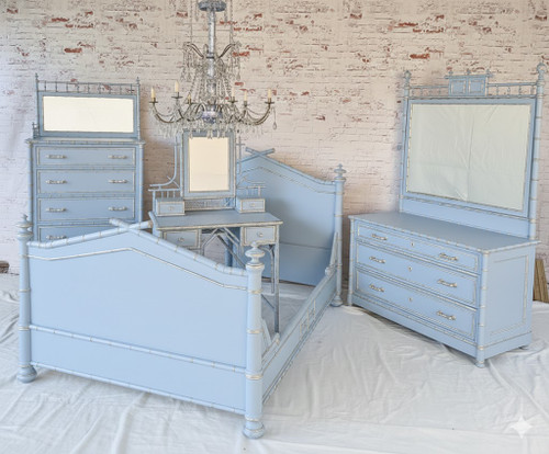 Mahogany Bamboo Estate 4-Piece Bedroom Set