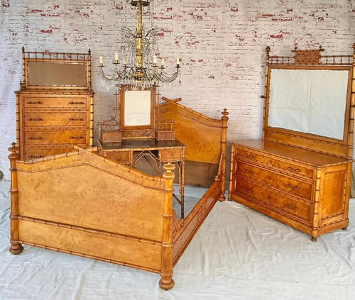 Faux Bamboo Estate 4-Piece Bedroom Set