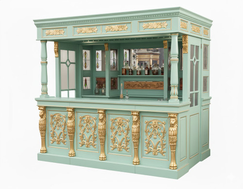 GREEN AND GOLD CANOPY PUB BAR