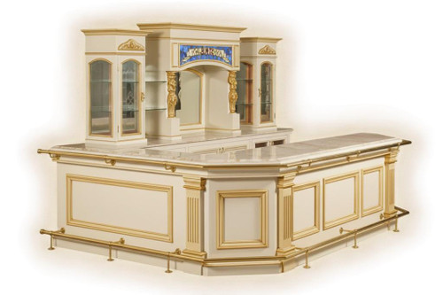 TRADITIONAL ITALIAN HOME PUB BAR, Cream and Gold