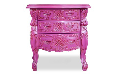Rococo Carved Bedside Table II