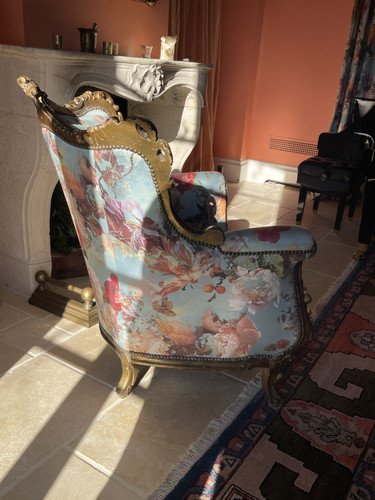 The "Versailles Garden" Carved Armchair