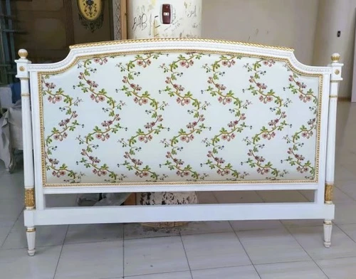 PARIS RITZ CARLTON LOUIS XVI HEADBOARD ANTIQUE CREAM AND GOLD