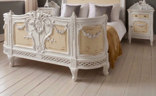 Chateau De Versailles Bed Cream and White