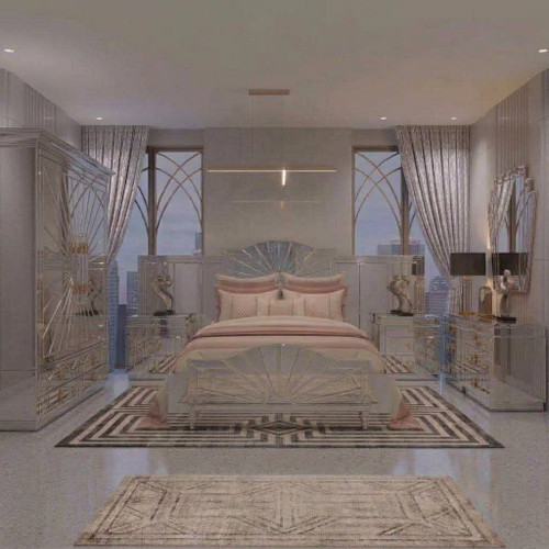 The Biarritz Grand Mirrored Bedroom Suite